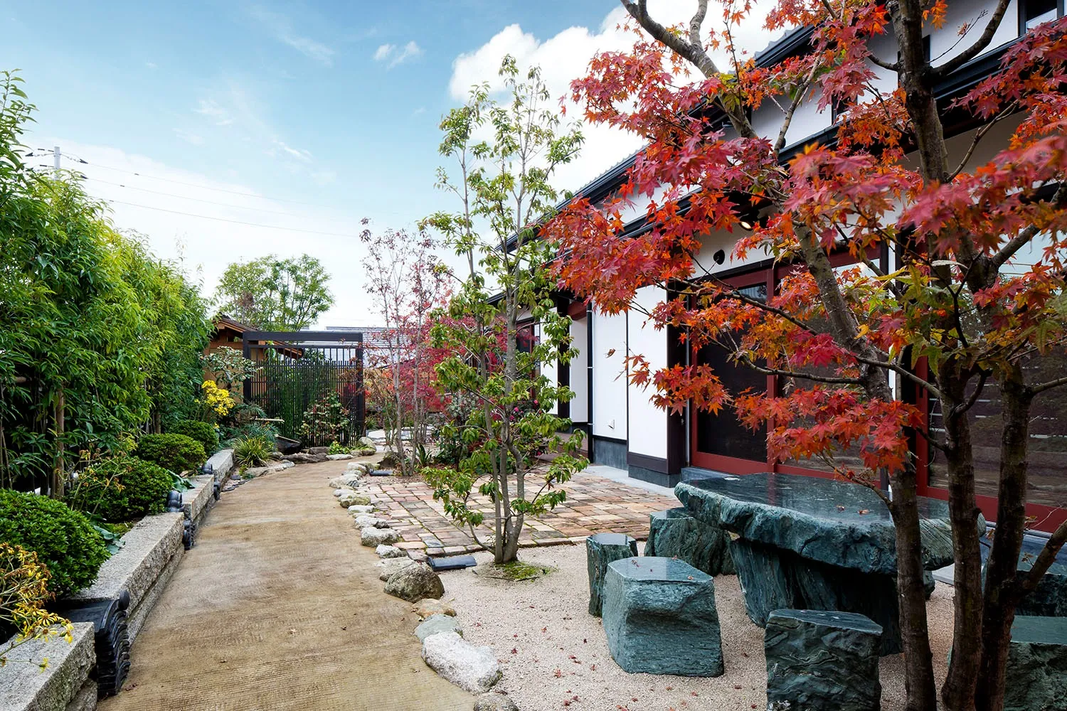 春夏秋冬、違った表情を見せる優しい風景。