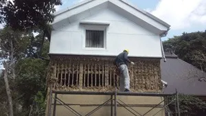 牛梁のある明治の蔵の家