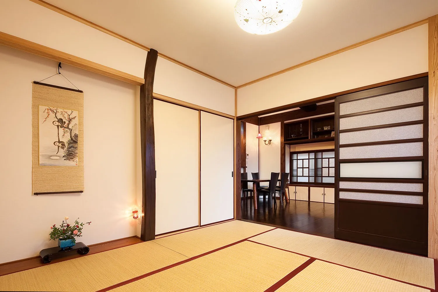この角度の引き戸がいいでしょう？<br>こだわってみました。
